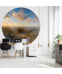 WallArt Carta da Parati Circolare Beachlife 190 cm