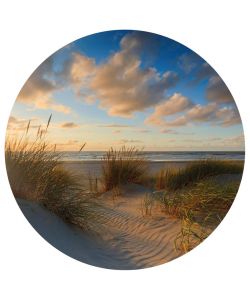 WallArt Carta da Parati Circolare Beachlife 142,5 cm