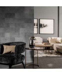 WallArt Piastrelle in Pelle Jordan Grigio Bluastro 32 pz