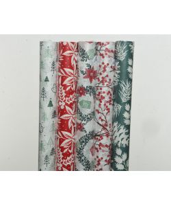 Carta regalo  rot.70x200 cm decorazione  assortiti colori verde