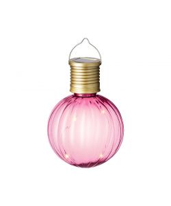 Kaemingk Lampada Solare Decorativa a Bulbo Colorato in Plastica - 4 Colori Assortiti