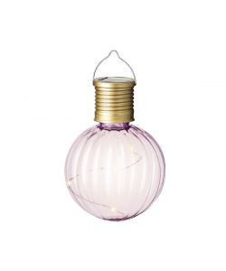 Kaemingk Lampada Solare Decorativa a Bulbo Colorato in Plastica - 4 Colori Assortiti