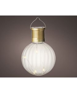 Lampadina solare bianco caldo