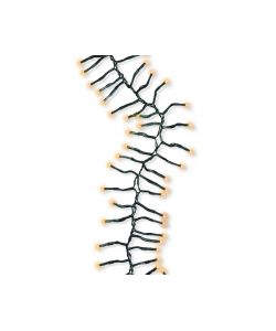 Catena Luminosa Natalizia 680 Micro-LED Bianco Caldo - 9 m - Cavo Verde