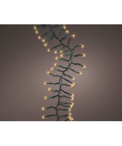 Catena Luminosa Natalizia 680 Micro-LED Bianco Caldo - 9 m - Cavo Verde