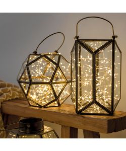 Lumineo Ghirlanda Luminosa LED Argento - Luce Bianca Calda - 295 cm