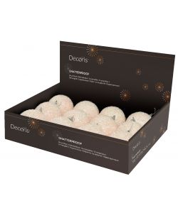 Sfera di Natale Rosa Blush con pailletes