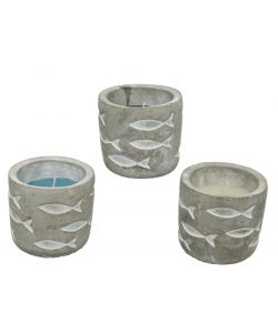 Vaso citronella decorazione pesce