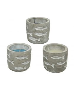 Vaso citronella decorazione pesce