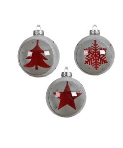 Sfera con laccetto in feltro Decorazioni Assortite