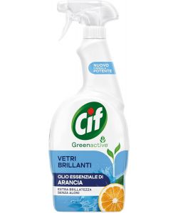 Cif Spray Vetri Brillanti 650ml con Olio Essenziale di Arancia