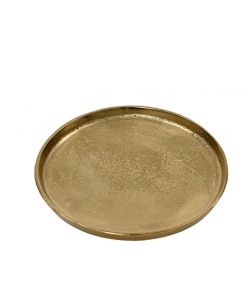 Piatto Decorativo in Alluminio D. 30 cm - Oro