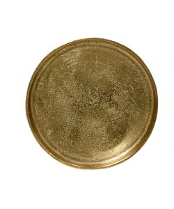 Piatto Decorativo in Alluminio D. 30 cm - Oro