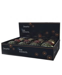 Sfera con decoro floreale in rilievo