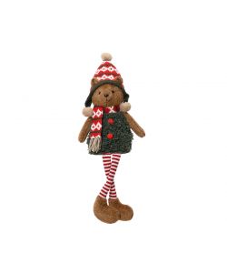 Orsetto Peluche Morbido - Decorazione Natalizia  - 23x15x68 cm