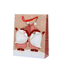 Decoris Giftbag - Sacchetto Regalo Rosso 8x18x24cm