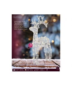 Renna luminosa per esterni 116cm