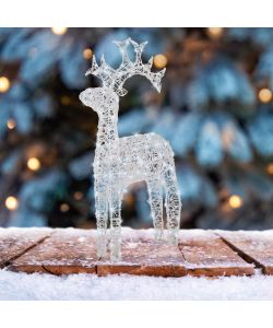 Lumineo Renna Luminosa 120 LED Bianco Freddo - Esterno - 72x23x110cm