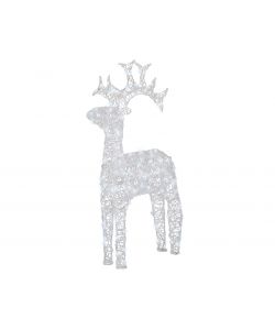 Lumineo Renna Luminosa 120 LED Bianco Freddo - Esterno - 72x23x110cm