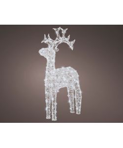 Lumineo Renna Luminosa 120 LED Bianco Freddo - Esterno - 72x23x110cm