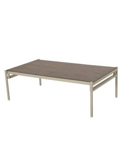 Salotto da esterno Tivoli in Alluminio e Wicker -1 Divano a due posti - 2 poltrone - 1 tavolo