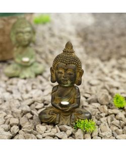 Buddha solare in poliresina