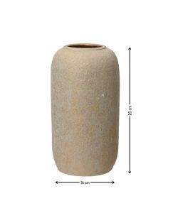 Vaso Decorativo in Terracotta - Oro - D. 16 x h 30 cm