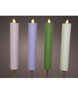 Candela solare 4x h90 cm colori assortiti