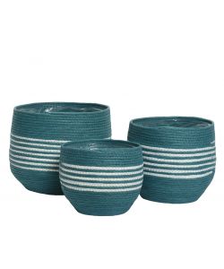 Cesta 30X28 H Cm Colore Blu - Grande