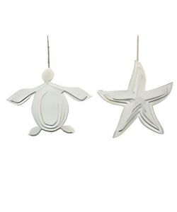 Decoro Stella E Tartaruga In Legno 2X32Xh32 Cm