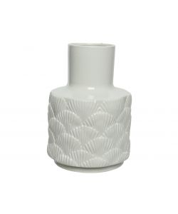 Vaso in ceramica 18,5x h25,5 cm colore bianco