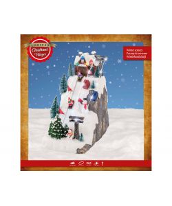 Lumineo Casa di Natale in Poliresina - 17 LED - 26x15x26,5 cm