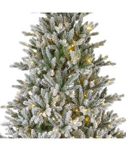 Everlands Albero di Natale Allison Innevato 180 cm - con Luci LED