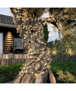Lumineo Stringa Luminosa Solare - 1000 LED Bianco Caldo - 2250cm