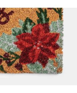 Zerbino Natalizio in Fibra Naturale - Decorazione Ingresso - 40x60 cm