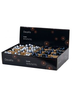 Sfere chiudi pacco blu o silver in bouquet