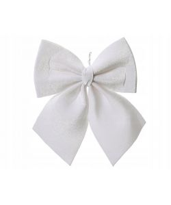 Fiocco Bianco per Decorazioni Natalizie - 20x24 cm