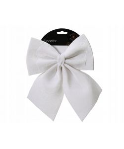 Fiocco Bianco per Decorazioni Natalizie - 20x24 cm