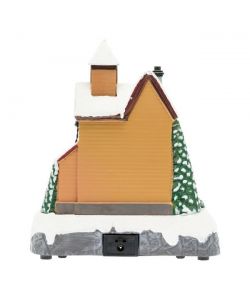 Lumineo Casa Babbo Natale - LED Multicolore e Musica 16x19x22 cm