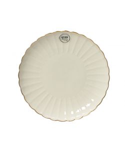 Kitchen Goods Piatto da Colazione Porcellana Bianca - 20,3cm