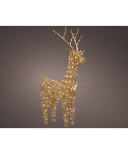 Lumineo Renna Beige - LED Bianco Caldo - 24x60x104 cm