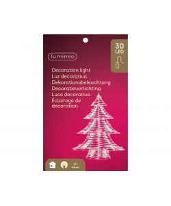 Lumineo LED Albero Blu - Elegante Decorazione con Timer - 40cm