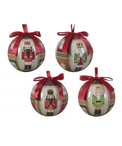 Kaemingk Pallina di Natale Schiaccianoci - Multicolore - 8 cm