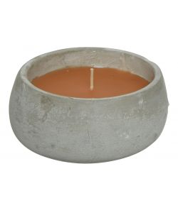 Candela alla citronella con base colorata