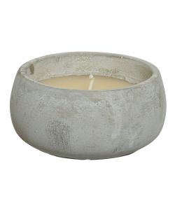 Candela alla citronella con base colorata