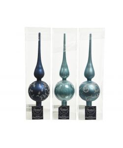 Puntale h 31 cm blu-azzurro