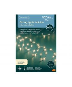 Lumineo Luci Natalizie 567 LED Extra Dense - Bianco Caldo - 9 m