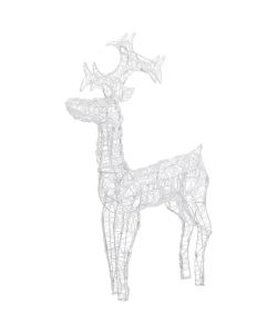 Renne e Slitta Decorazione Natale 90 LED 60x16x100 cm Acrilico