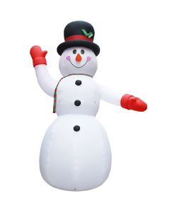 Pupazzo di Neve Natalizio Gonfiabile con LED IP44 600cm XXL