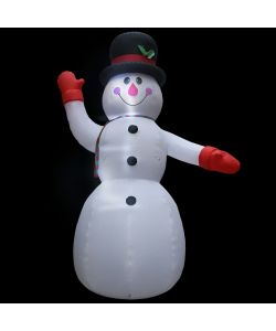 Pupazzo di Neve Natalizio Gonfiabile con LED IP44 600cm XXL